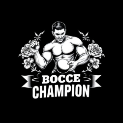 Bocce Champion Tattoo Flash Tee