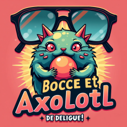 Bocce et Axolotl Retro T-Shirt