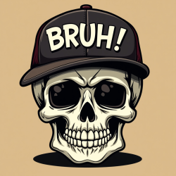 Bruh Skull T-Shirt